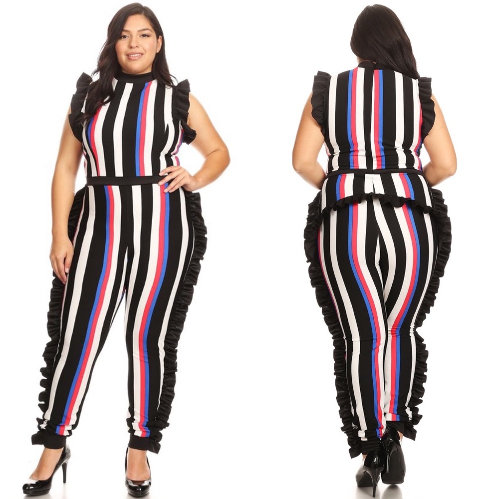 Women’s Striped Jumpsuit